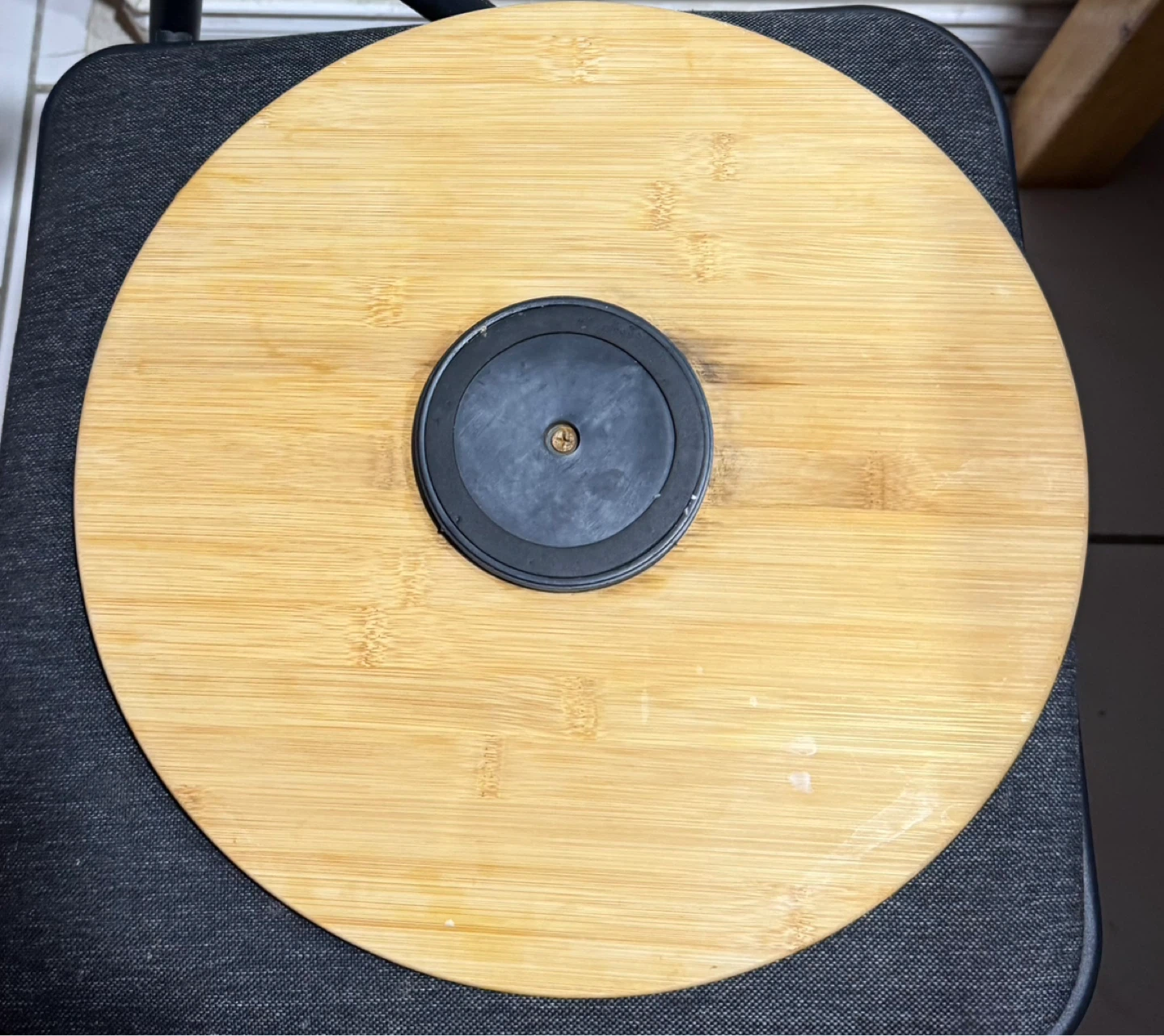 Round Bamboo Turn table