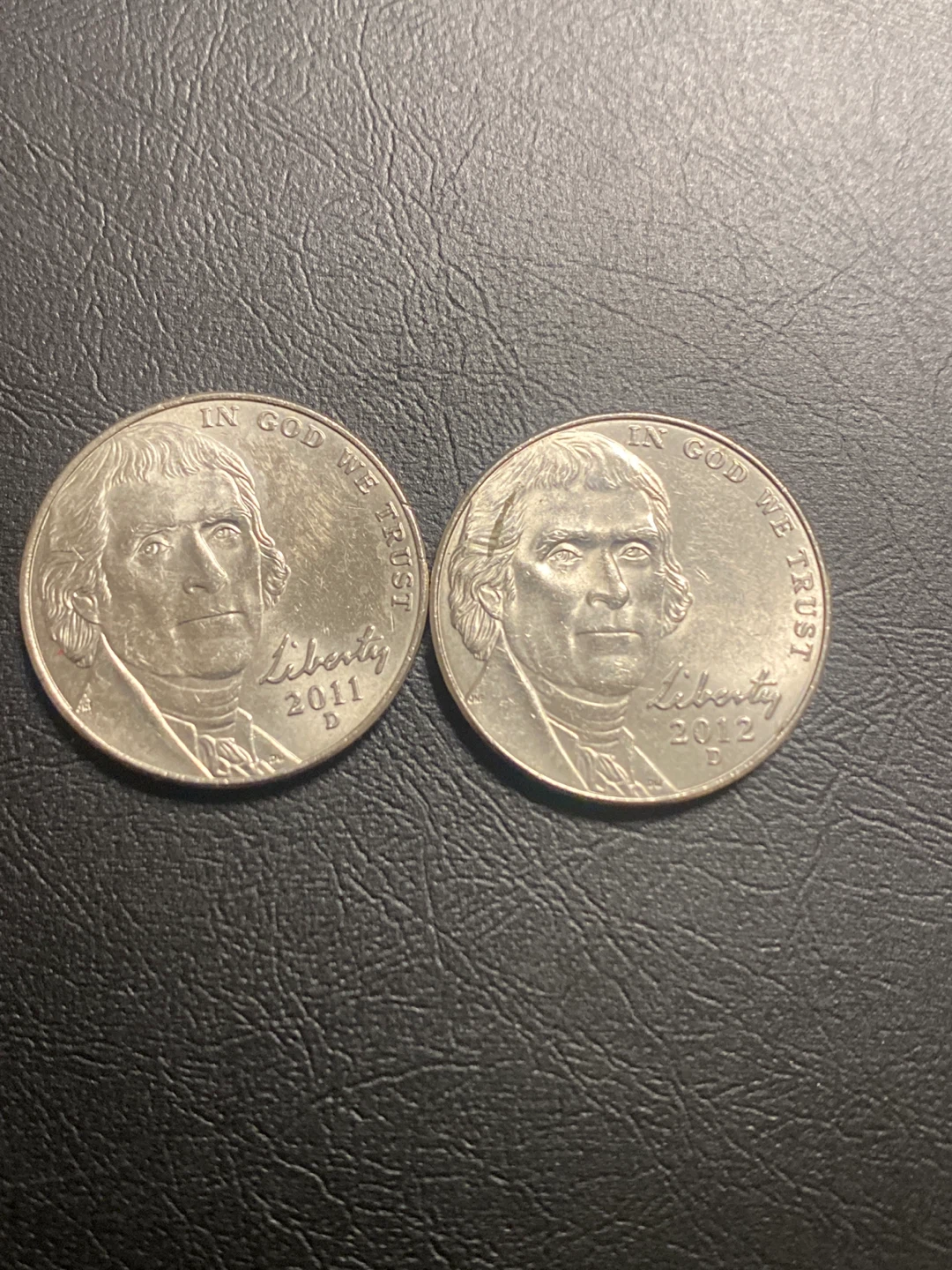 Set of 6 US Jefferson Nickels (2011-2016) - photo 5