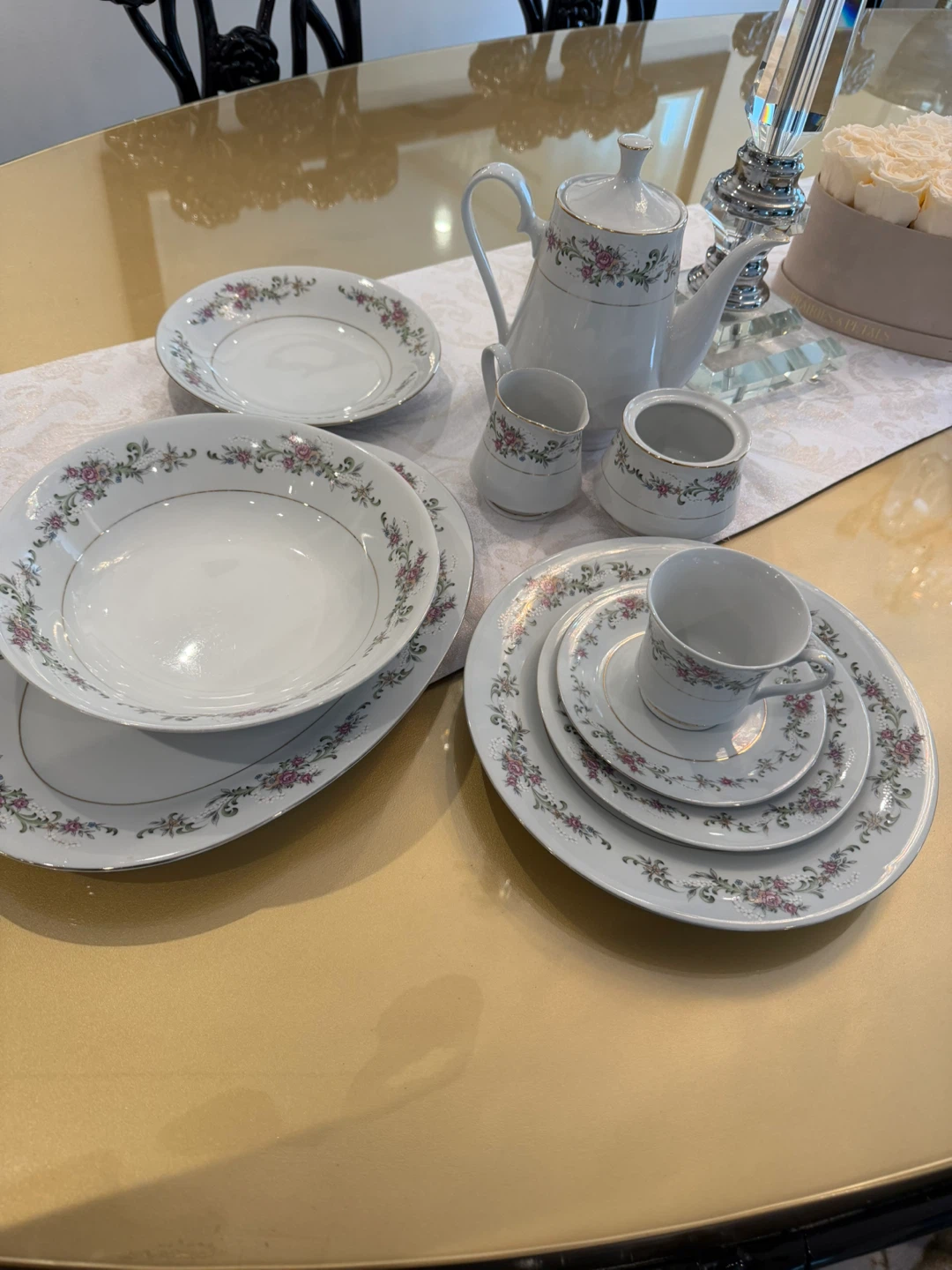 Vintage Floral Teacup and Saucer Set - 35 pieces - photo 5