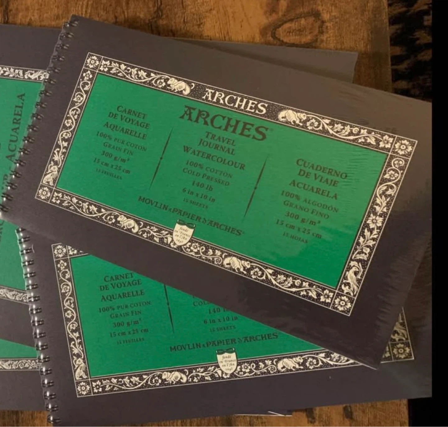 Arches Watercolour Travel Journal 15 sheets 140 lb. 6" X 10"