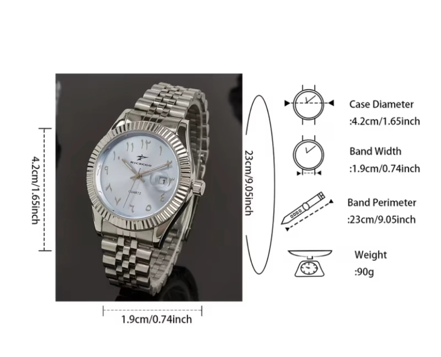 RICECOGO Quartz Watch