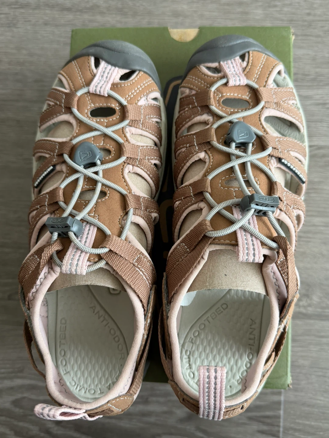 KEEN Whisper Women's Sandals Size 7 - Toasted Coconut/Peach Whip - photo 3