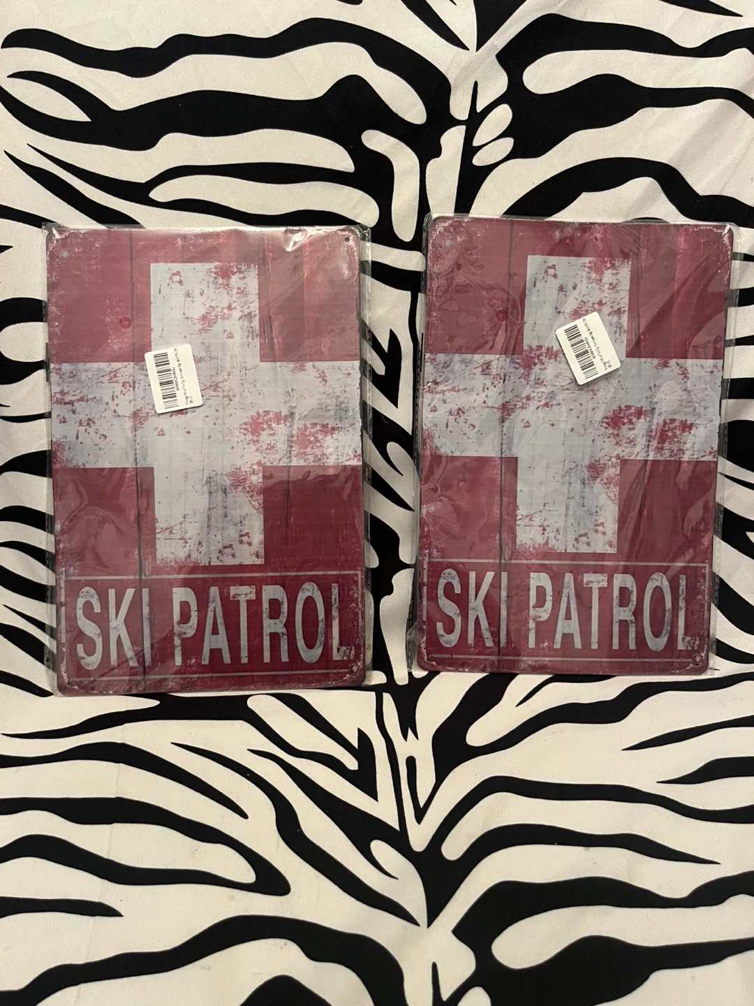 ⛷️ Ski Patrol Metal Decorative tin wall sign ⛷️