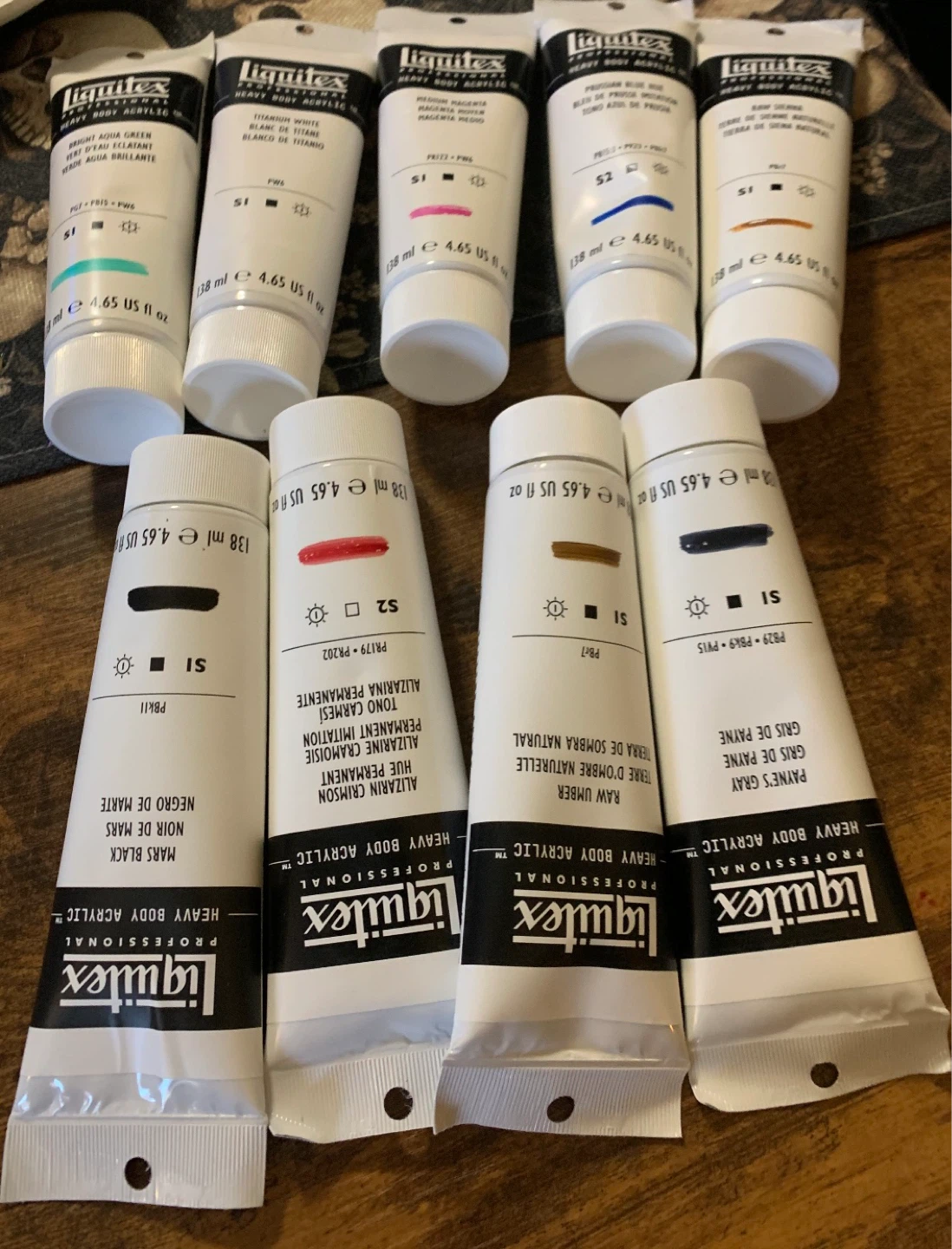 Liquitex® Heavy Body Acrylic Paint 4.65oz bottles lot of 9
