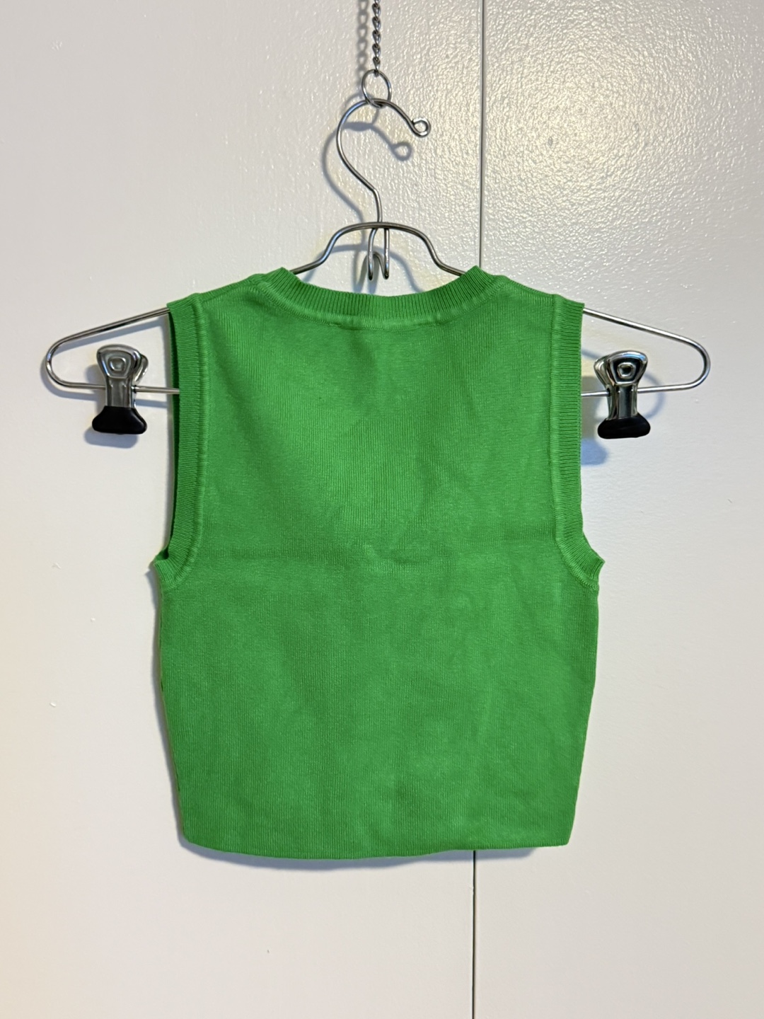 ZARA Green Sleeveless Knit Top - Size S - photo 2