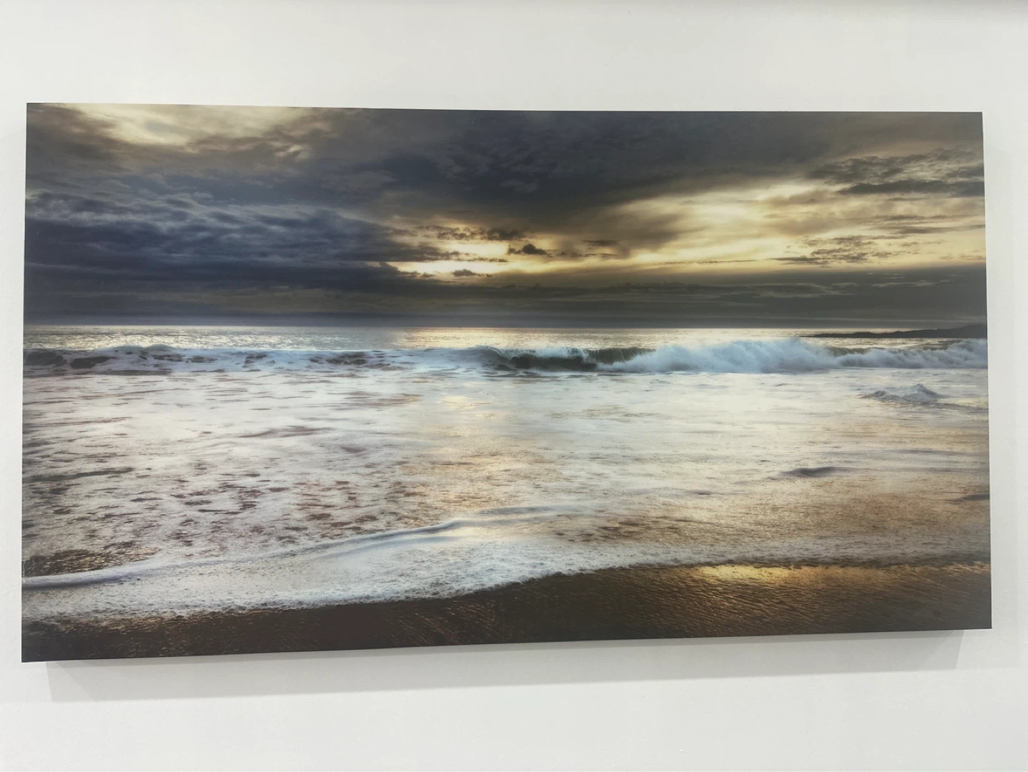 Ocean Wave Sunset Canvas Print