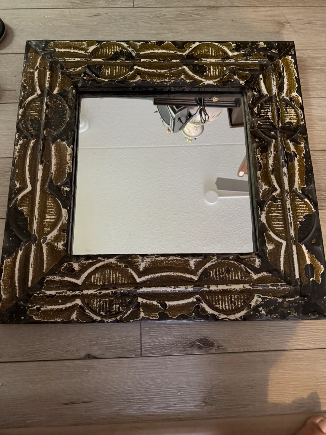 Olde Good Things Vintage Antique Tin Mirror - photo 2