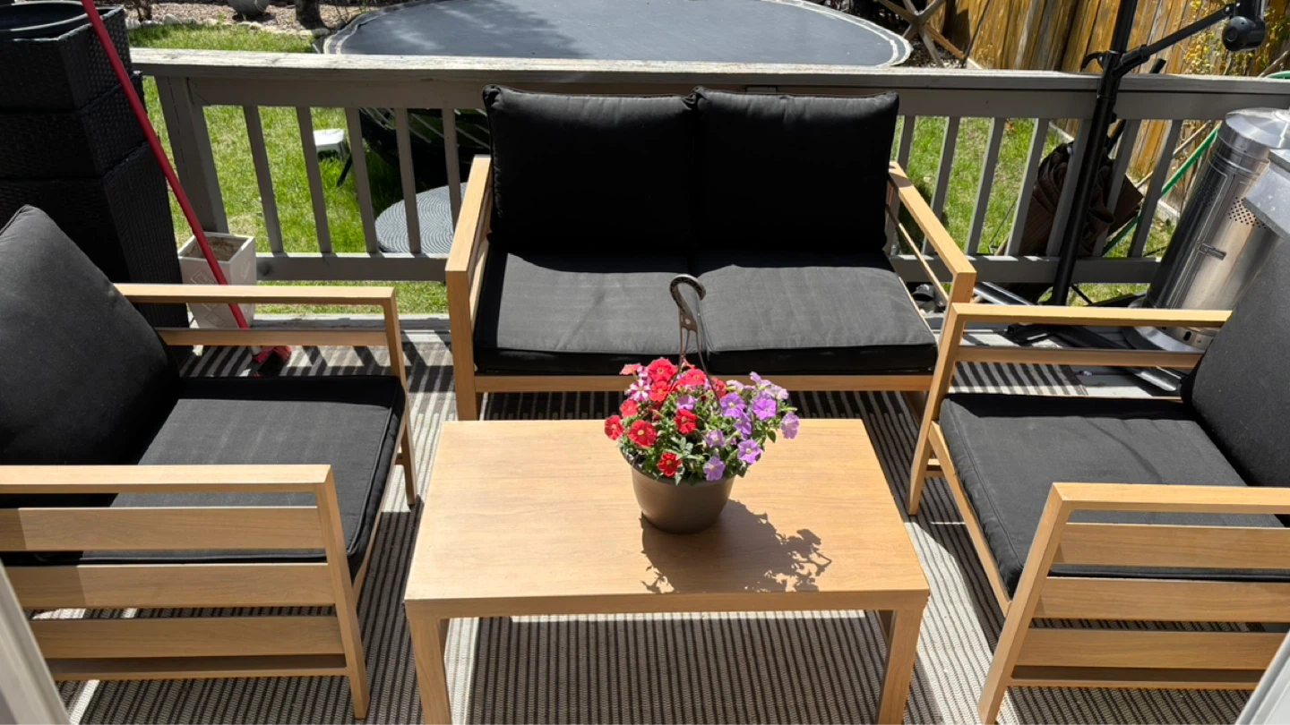 Outdoor Patio Furniture Set with Coffee Table - photo 2