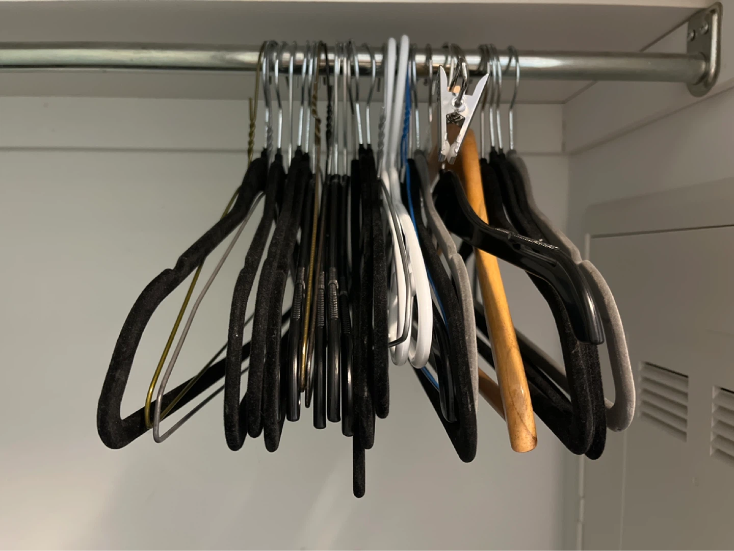 Mixed Hangers - Velvet, Plastic, Wood