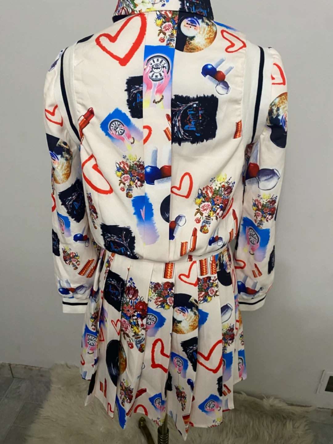 Women's Printed Jacket and Skirt Set - photo 3