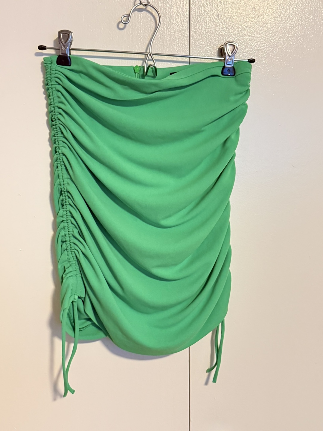 Zara Green Ruched Tube Top Size XS