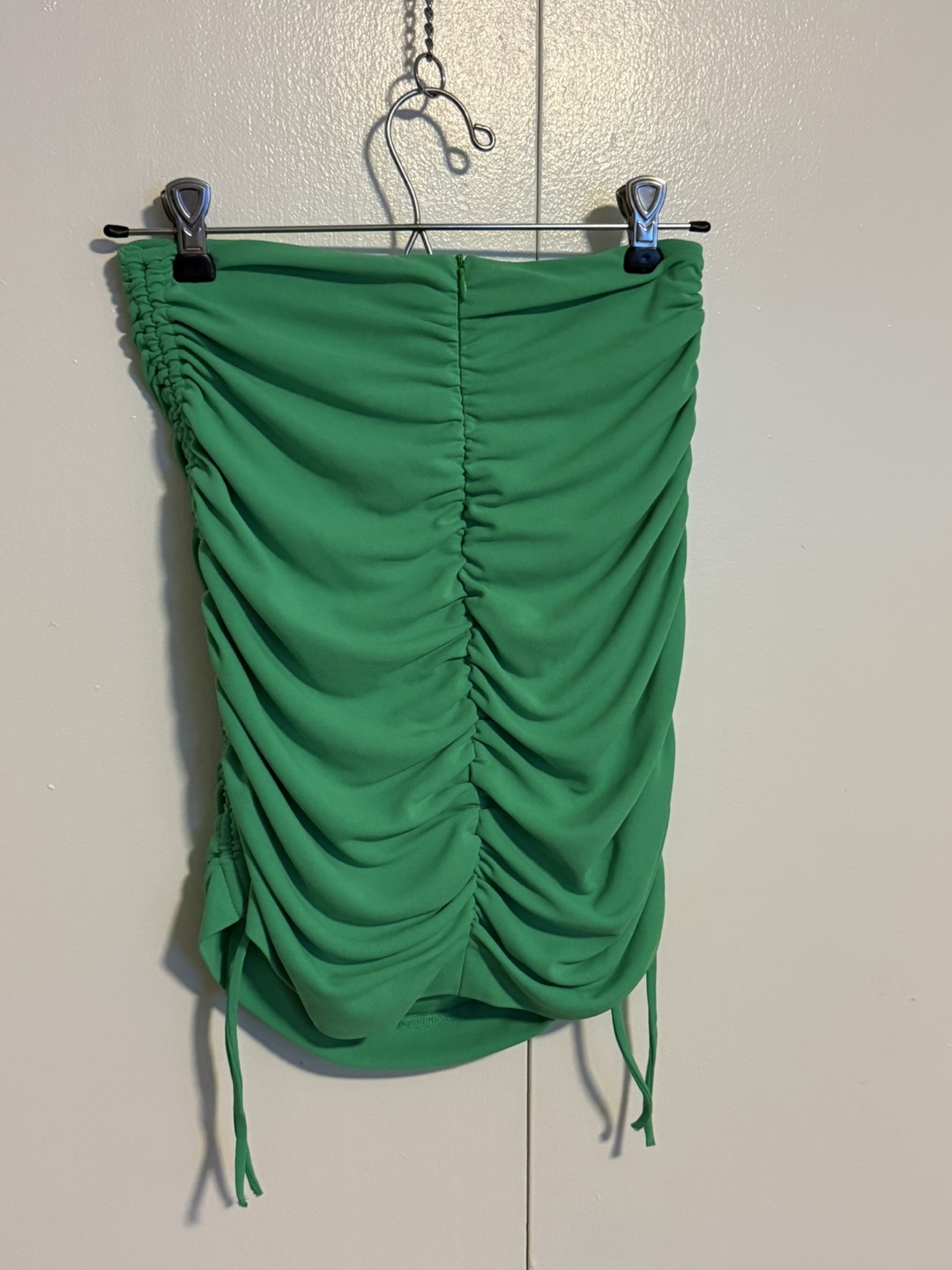 Zara Green Ruched Tube Top Size XS - photo 2