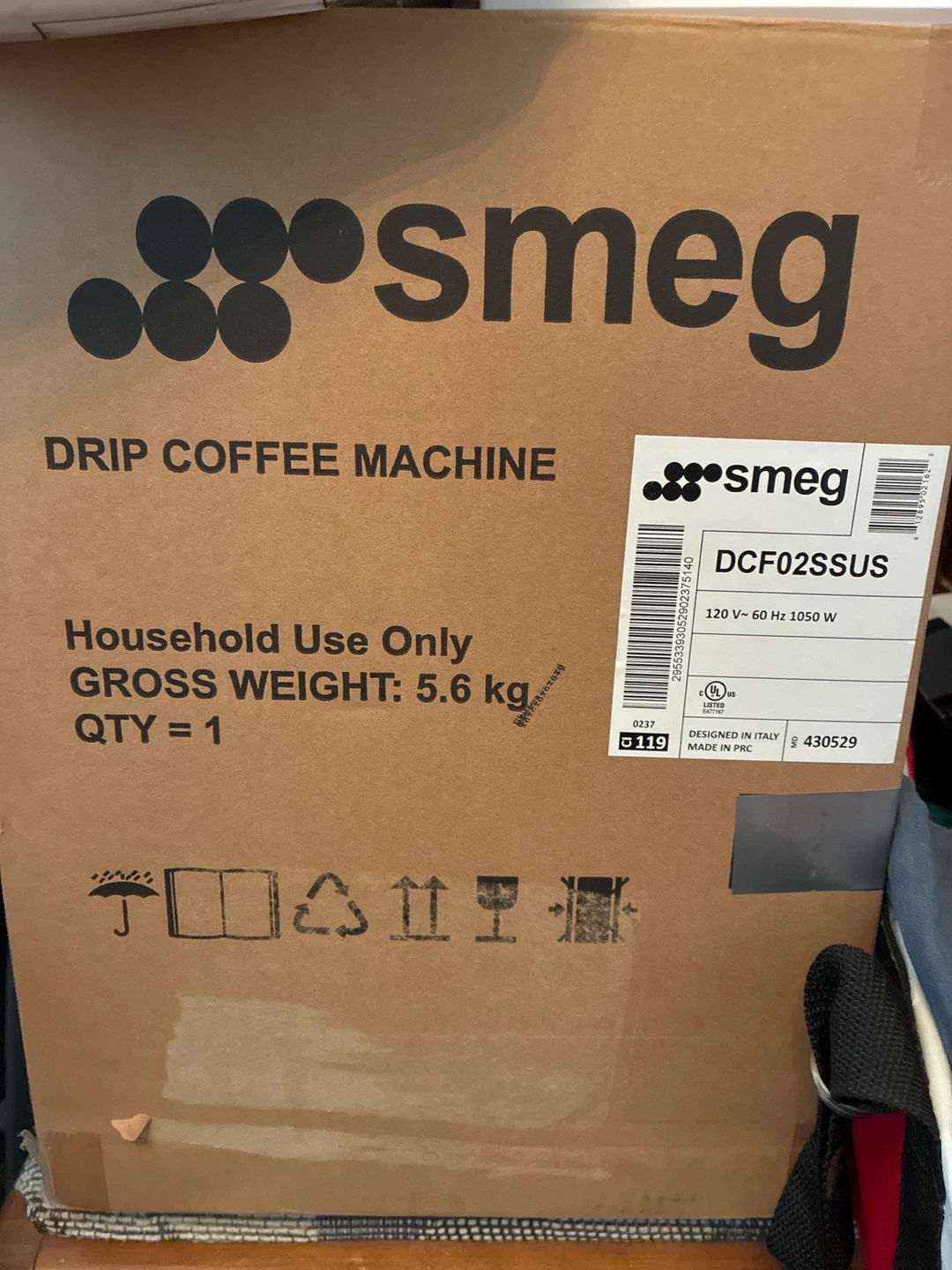 Smeg 50's Retro Style Drip Filter Coffee Machine DCF02SSUS