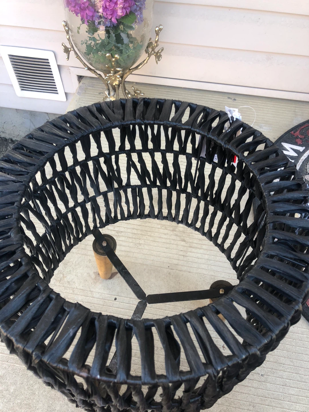 New Black Woven Plant Stand from Homesense - photo 4