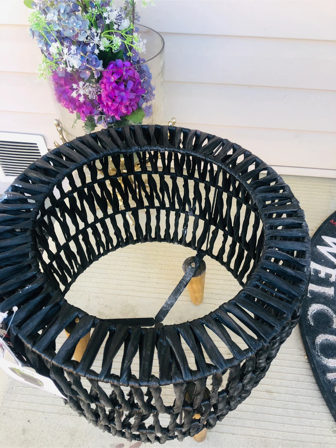 New Black Woven Plant Stand from Homesense - photo 3