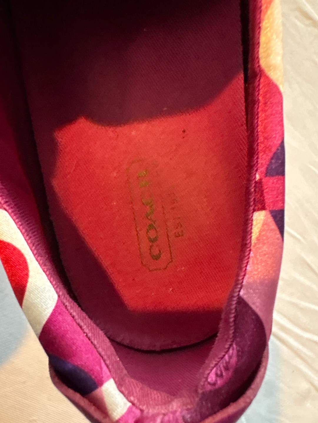 Coach Slip-On Sneakers - Pink Circle Logo - photo 4