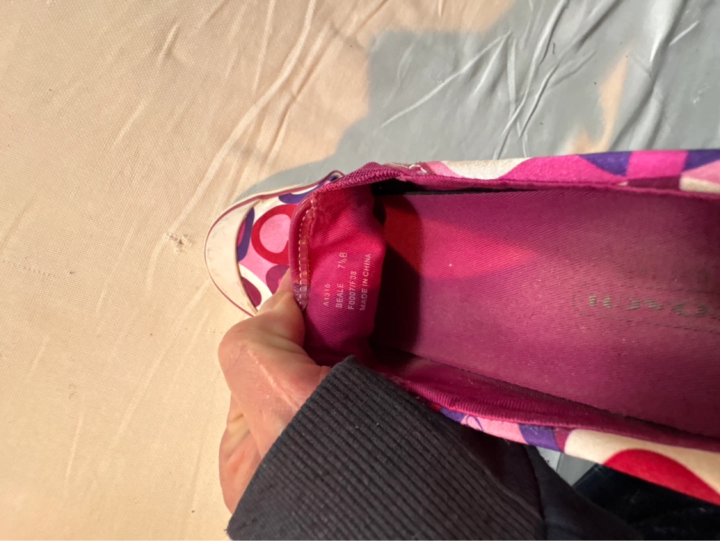Coach Slip-On Sneakers - Pink Circle Logo - photo 5