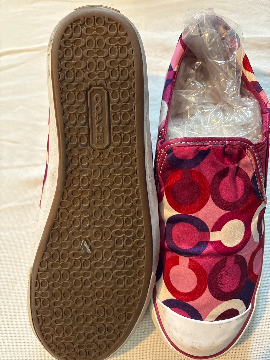Coach Slip-On Sneakers - Pink Circle Logo - photo 3