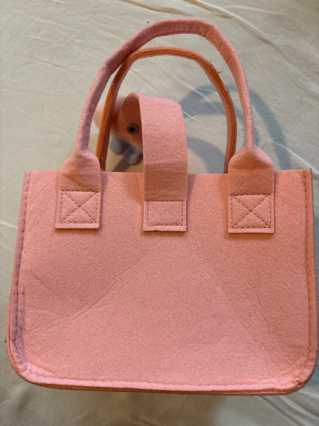 Pink Felt Tote Bag with Cloud Charm - photo 4
