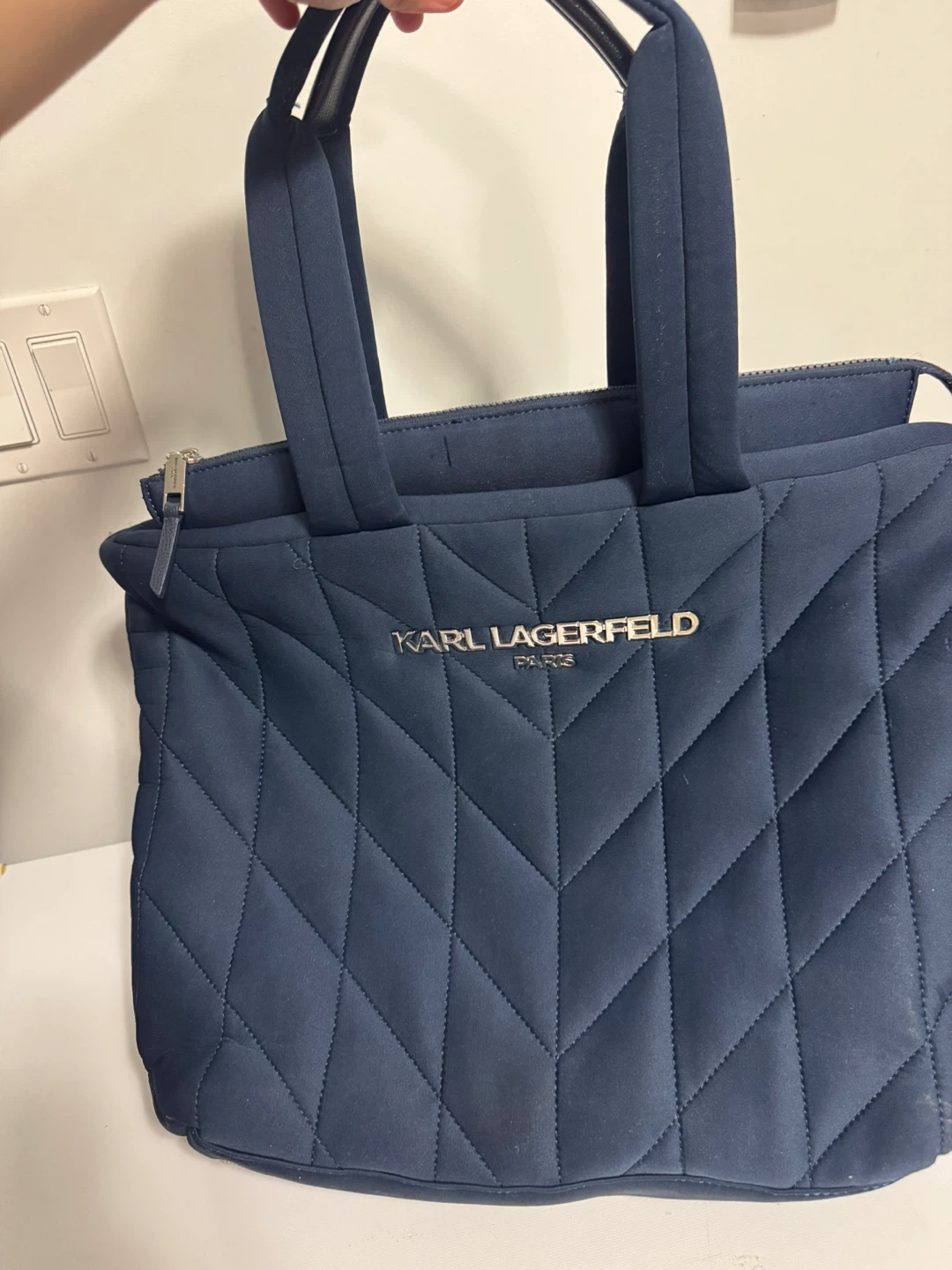 Karl Lagerfeld Paris Quilted Tote Bag