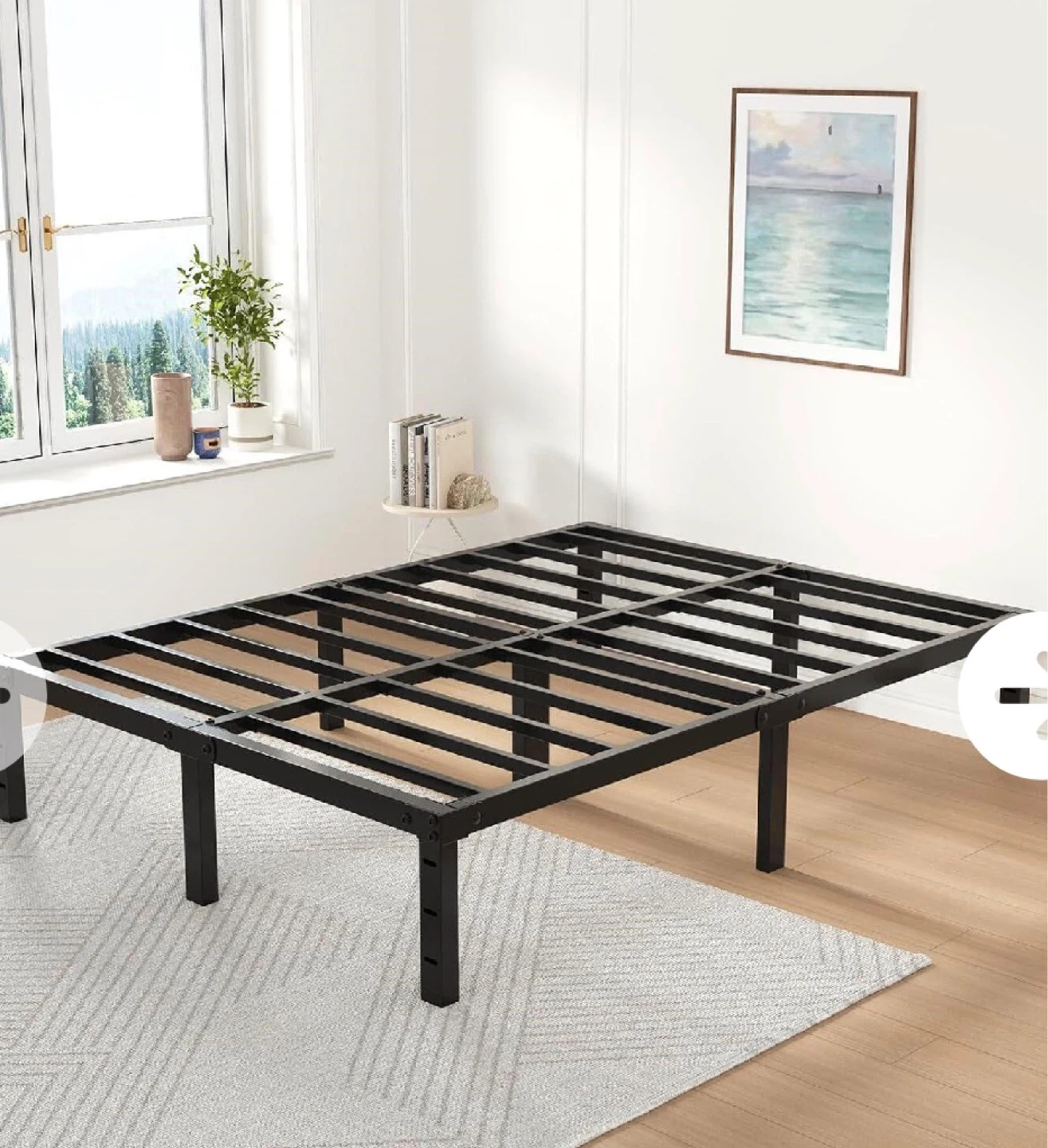 Queen Size Metal Bed Frame - photo 2