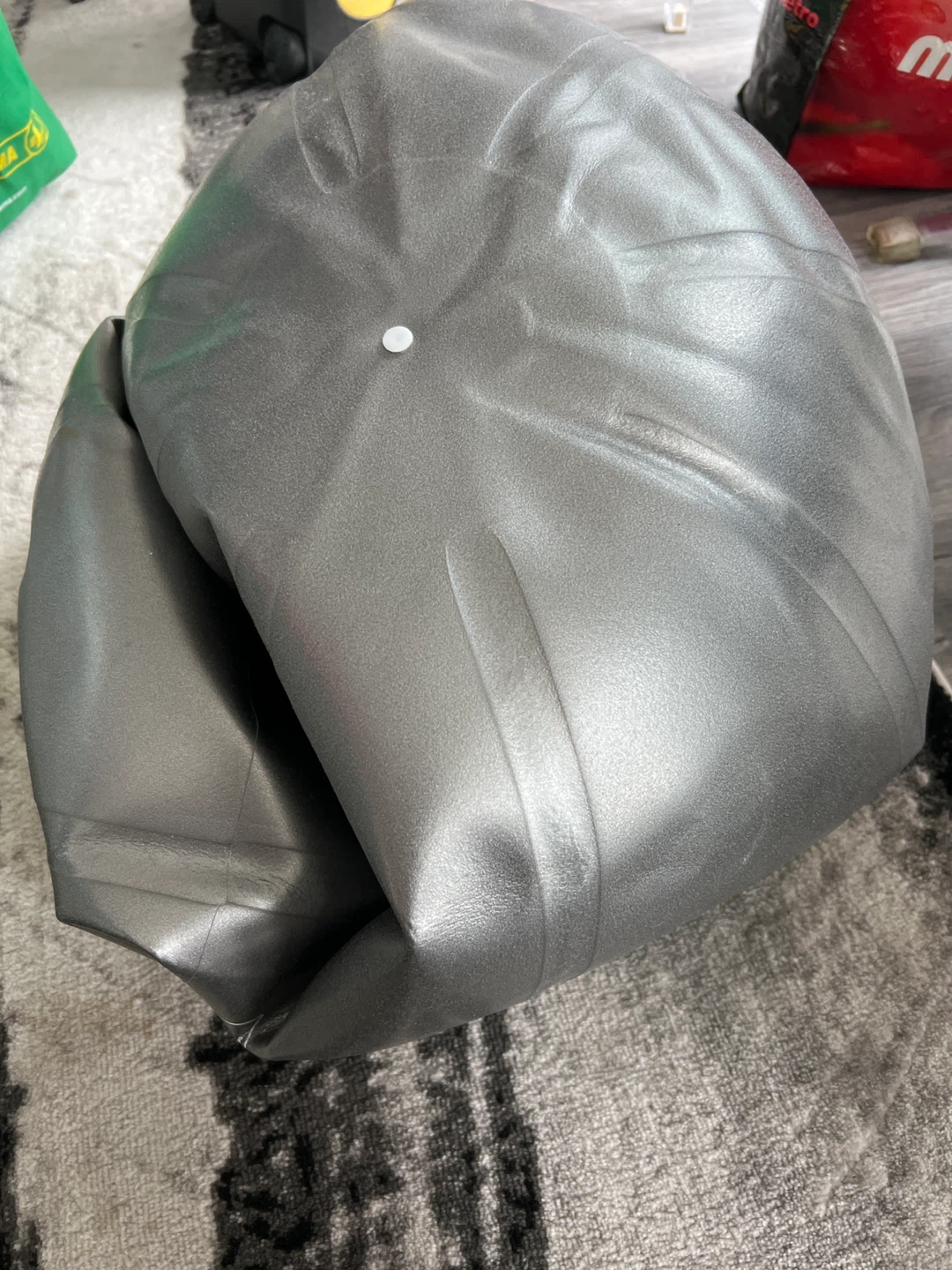 Silver Exercise Ball