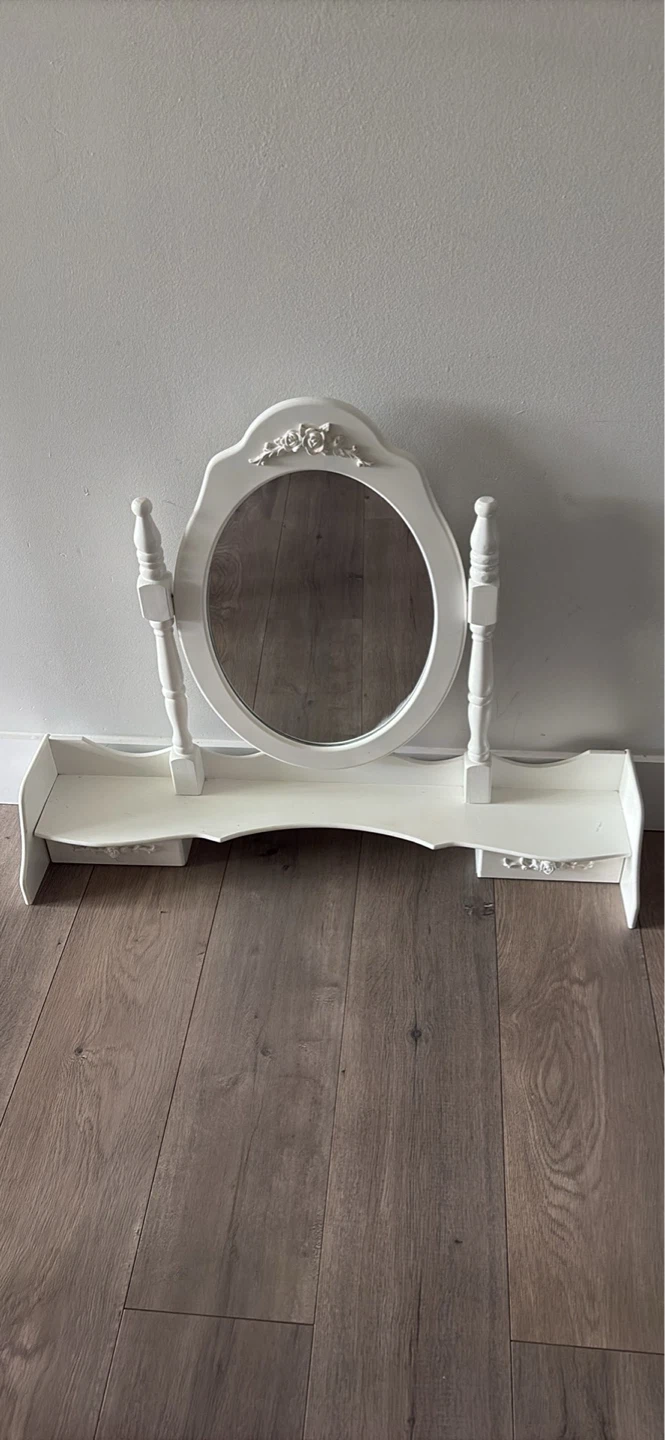 White Vanity Mirror with Shelves33x7.5x27 inches - photo 5