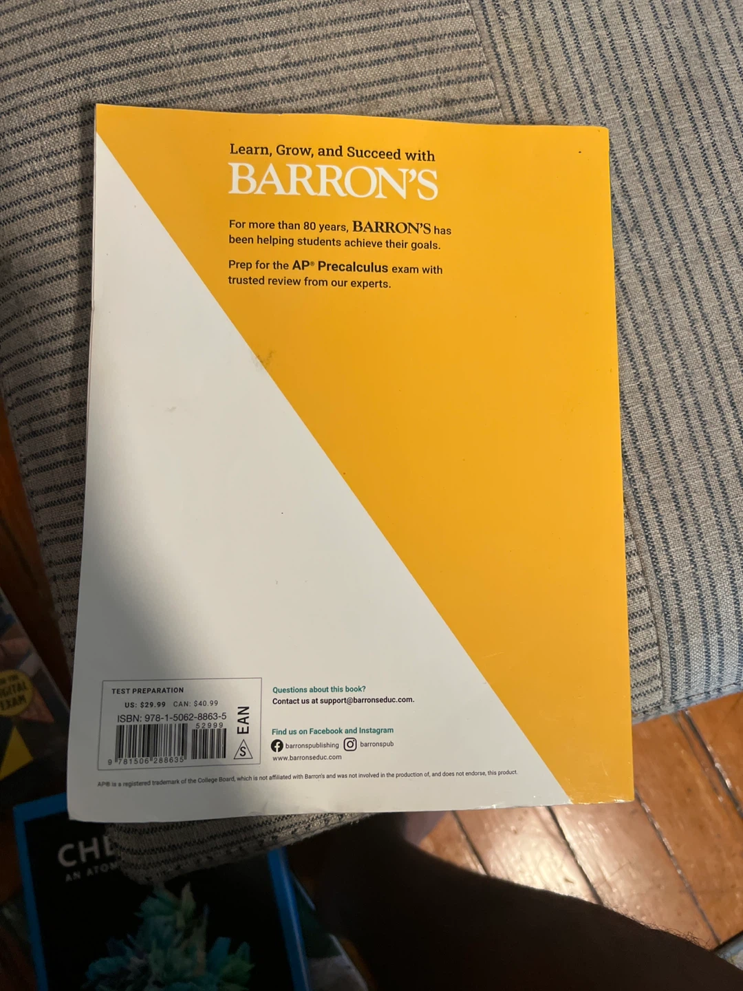 Barron's AP Precalculus Premium 2024 Test Prep Book - photo 2