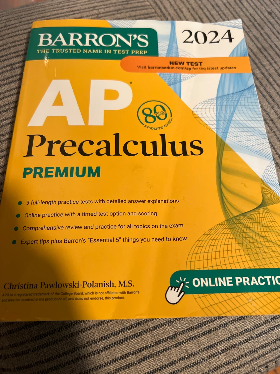 Barron's AP Precalculus Premium 2024 Test Prep Book - photo 3