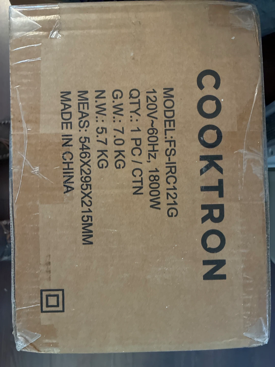 COOKTRON 1800W 2 Burner Induction Cooktop FS-IRC121G - photo 2