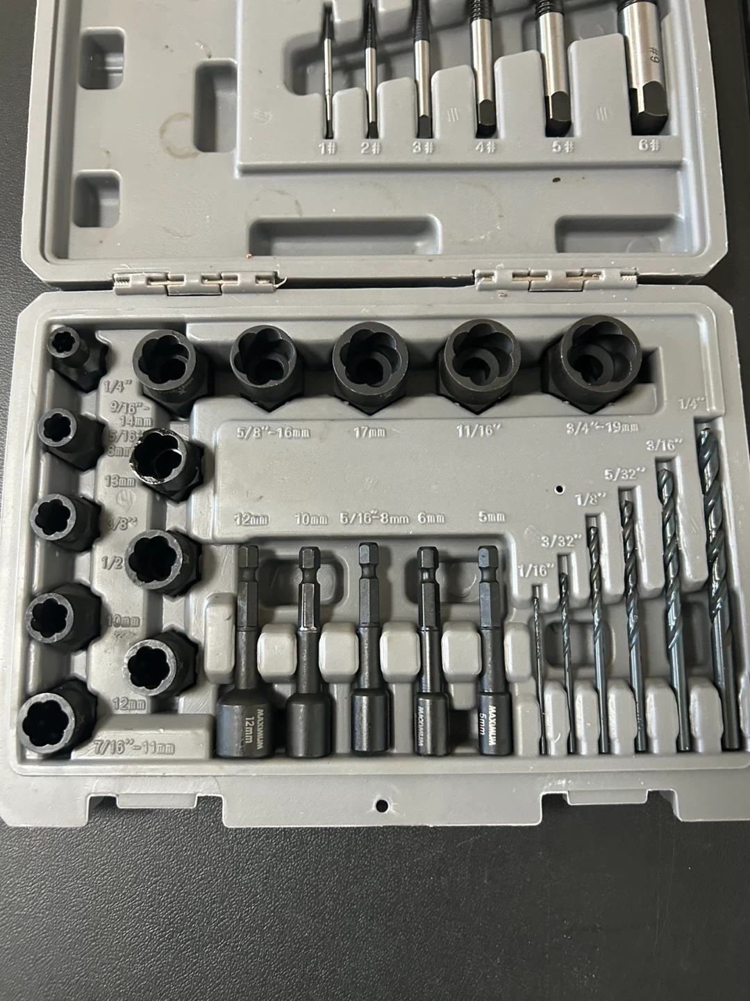 MAXIMUM Bolt removal/easy out set - new - photo 3