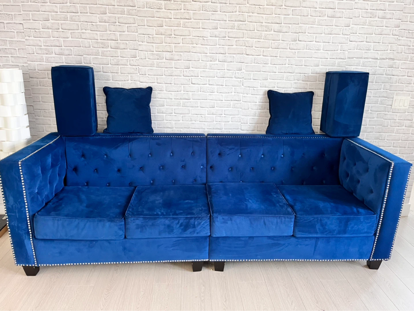 Blue Couch Four Seater