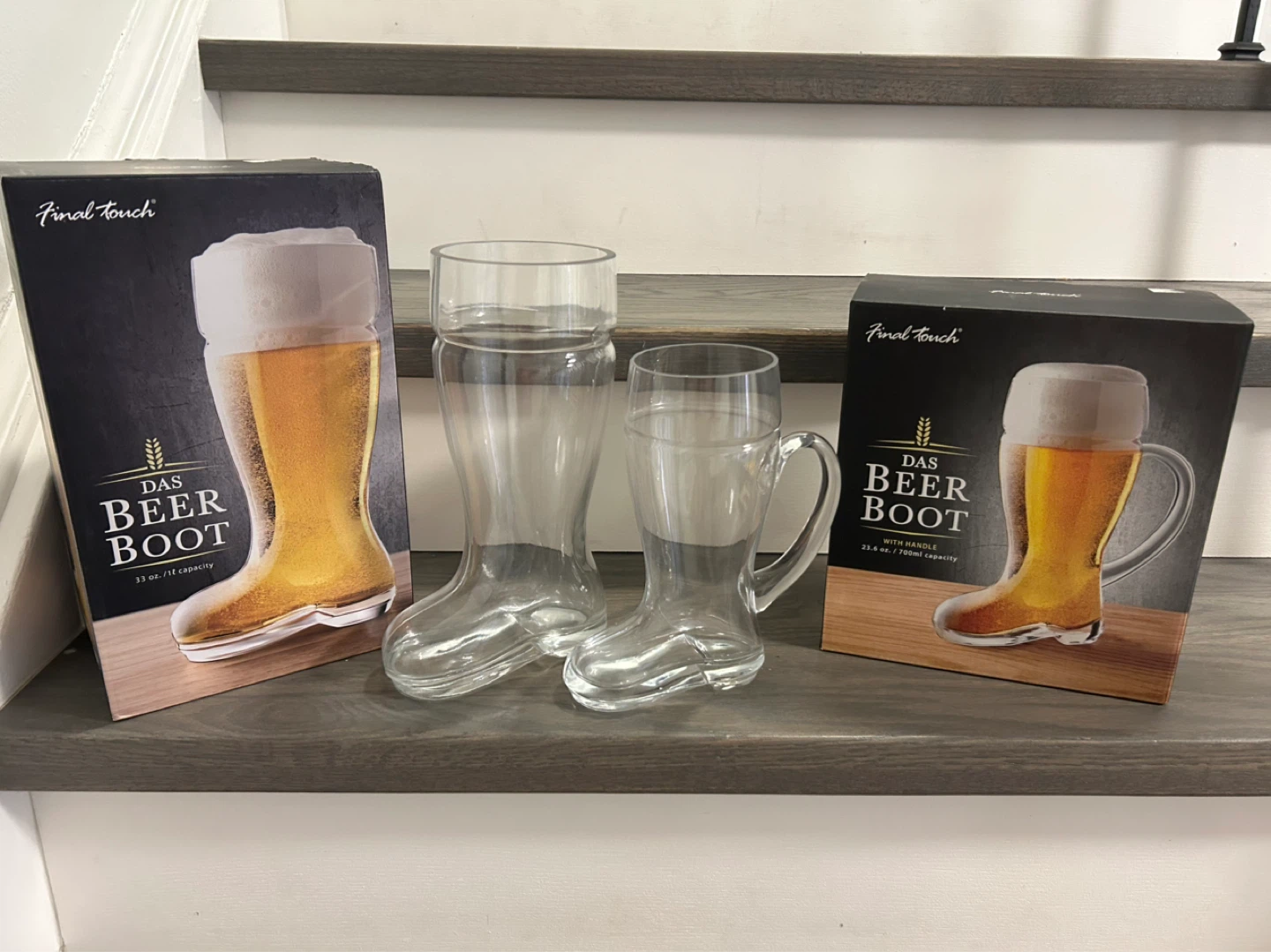 His & Hers Das Beer Boot Glass Mug - photo 2