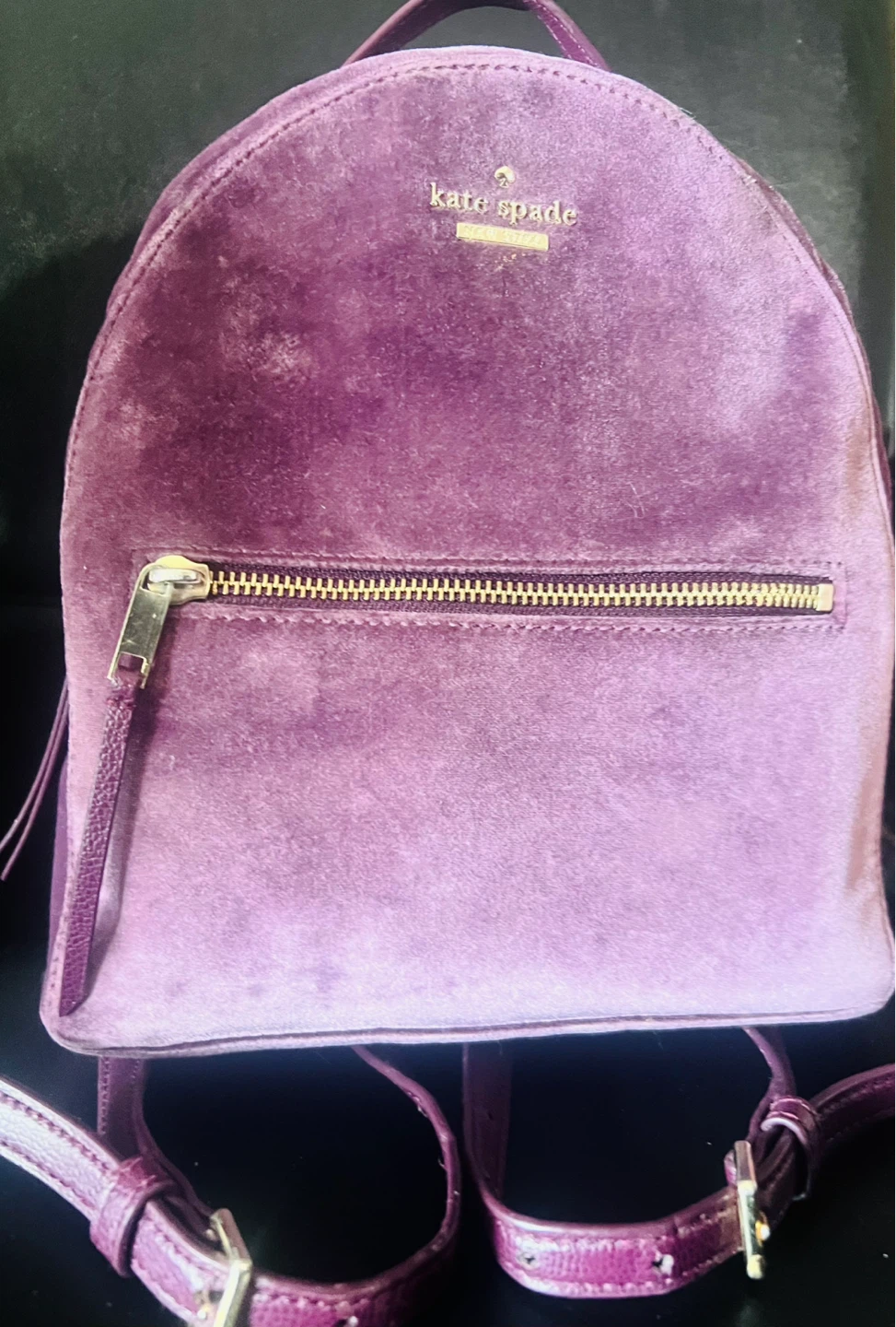 Kate Spade Velvet Backpack