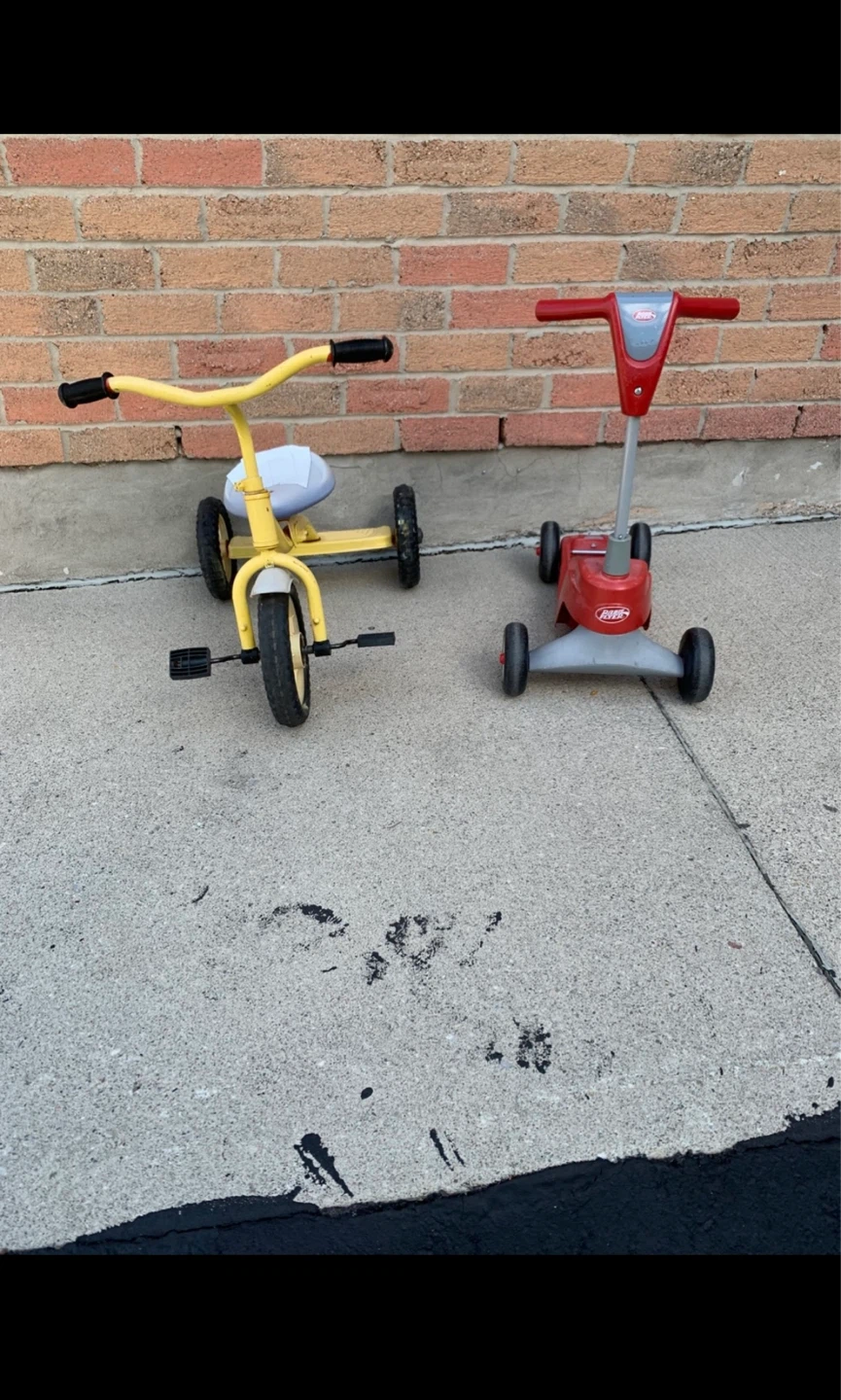 Tricycle Bike and 4 Wheel Scooter-Set - photo 3