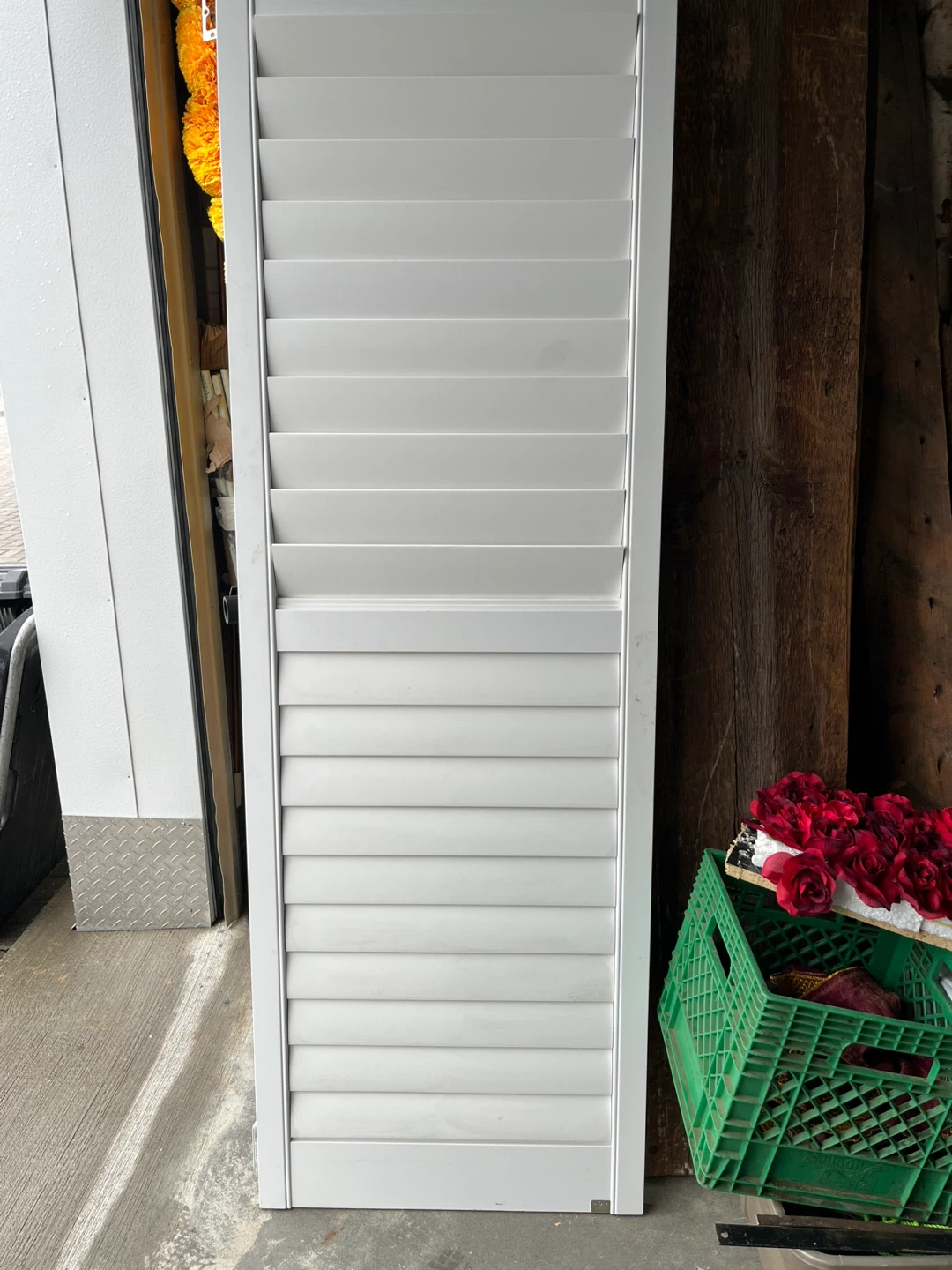 White Louvered Shutters - photo 2
