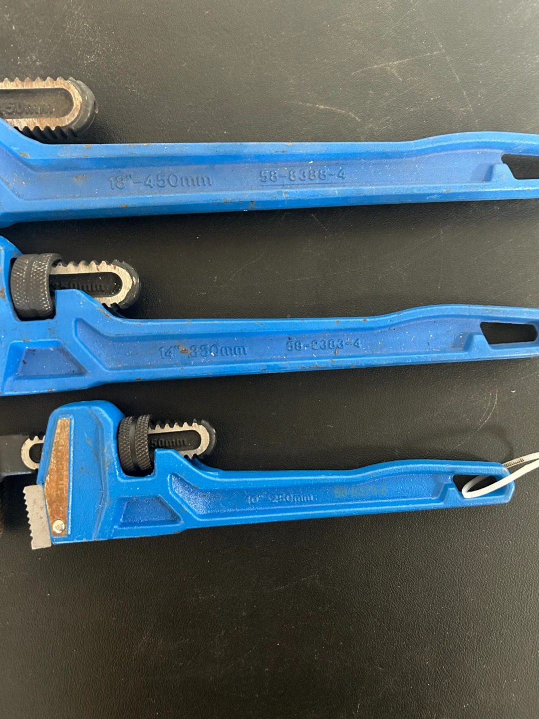 3 pc pipe wrench set - photo 2
