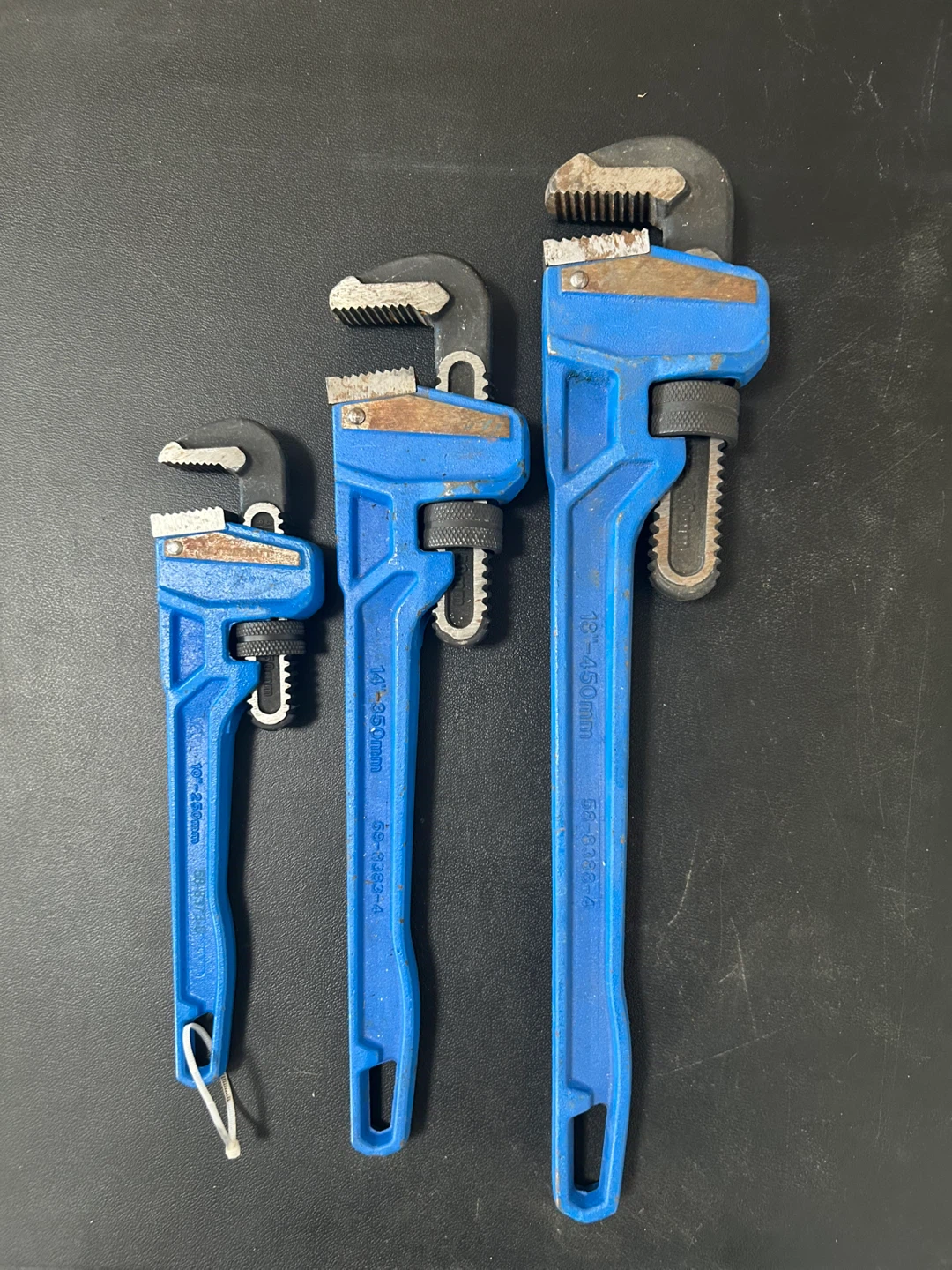 3 pc pipe wrench set