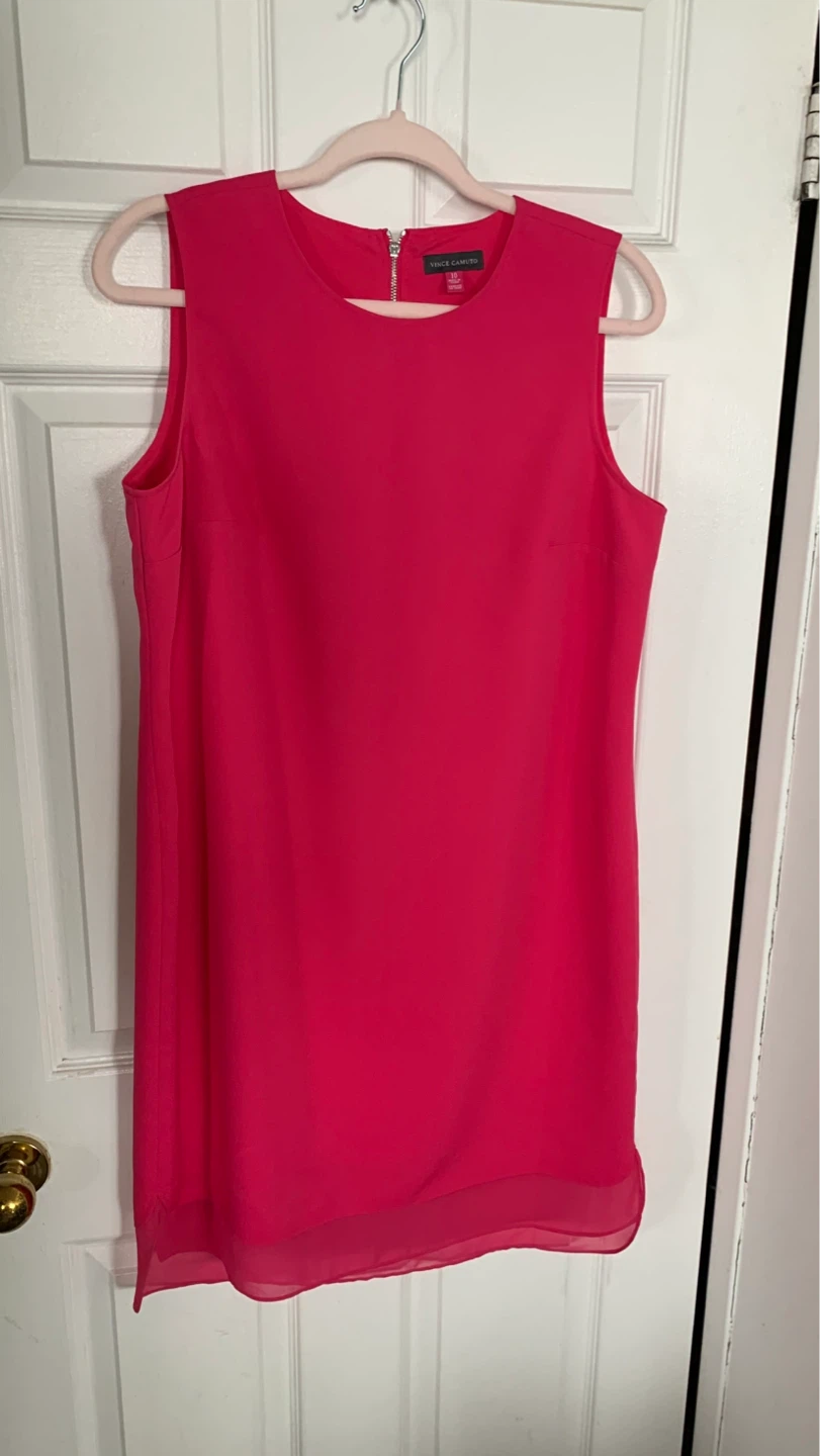 Vince Camuto Fuchsia Pink Sheath Dress - Size 10
