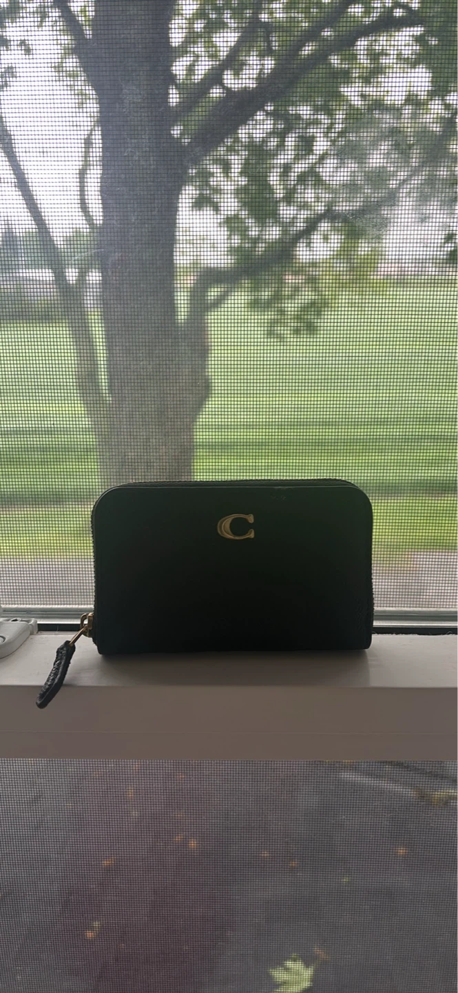 Black Coach Small Card Holder/Wallet