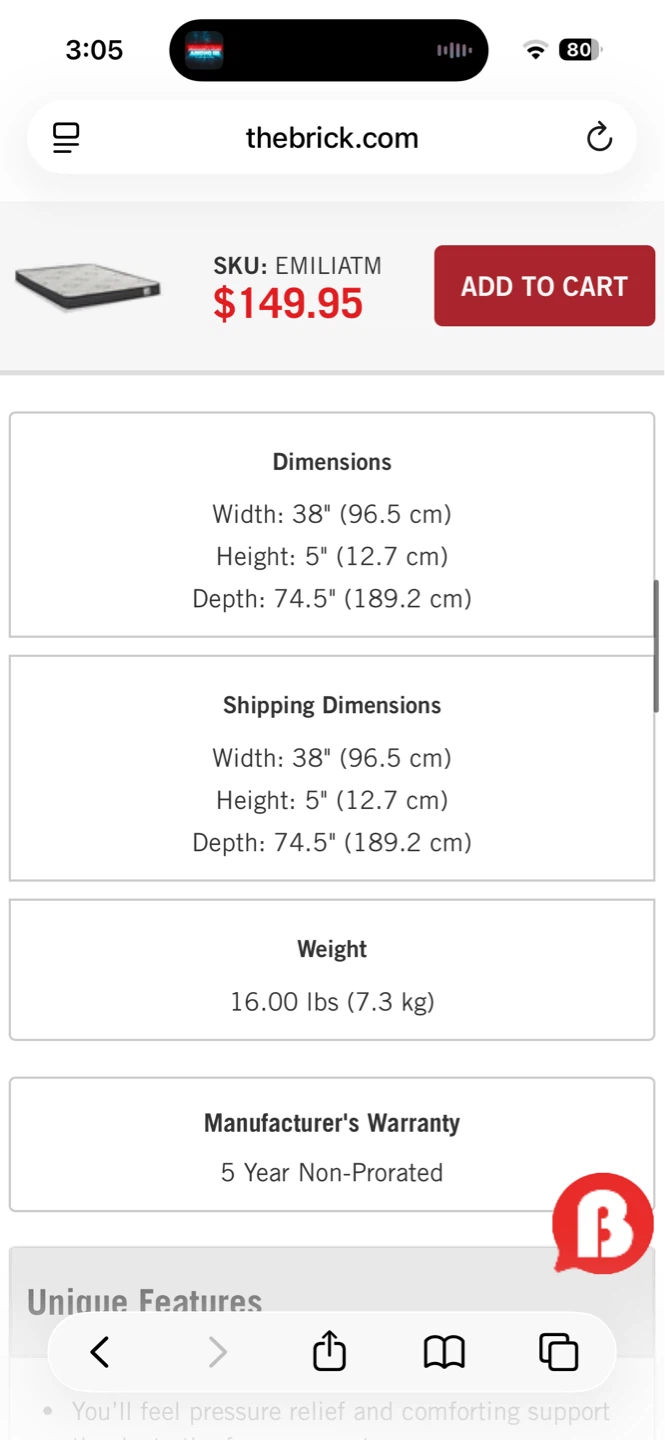 Springwall Emilia Tight Top Twin Mattress - photo 5