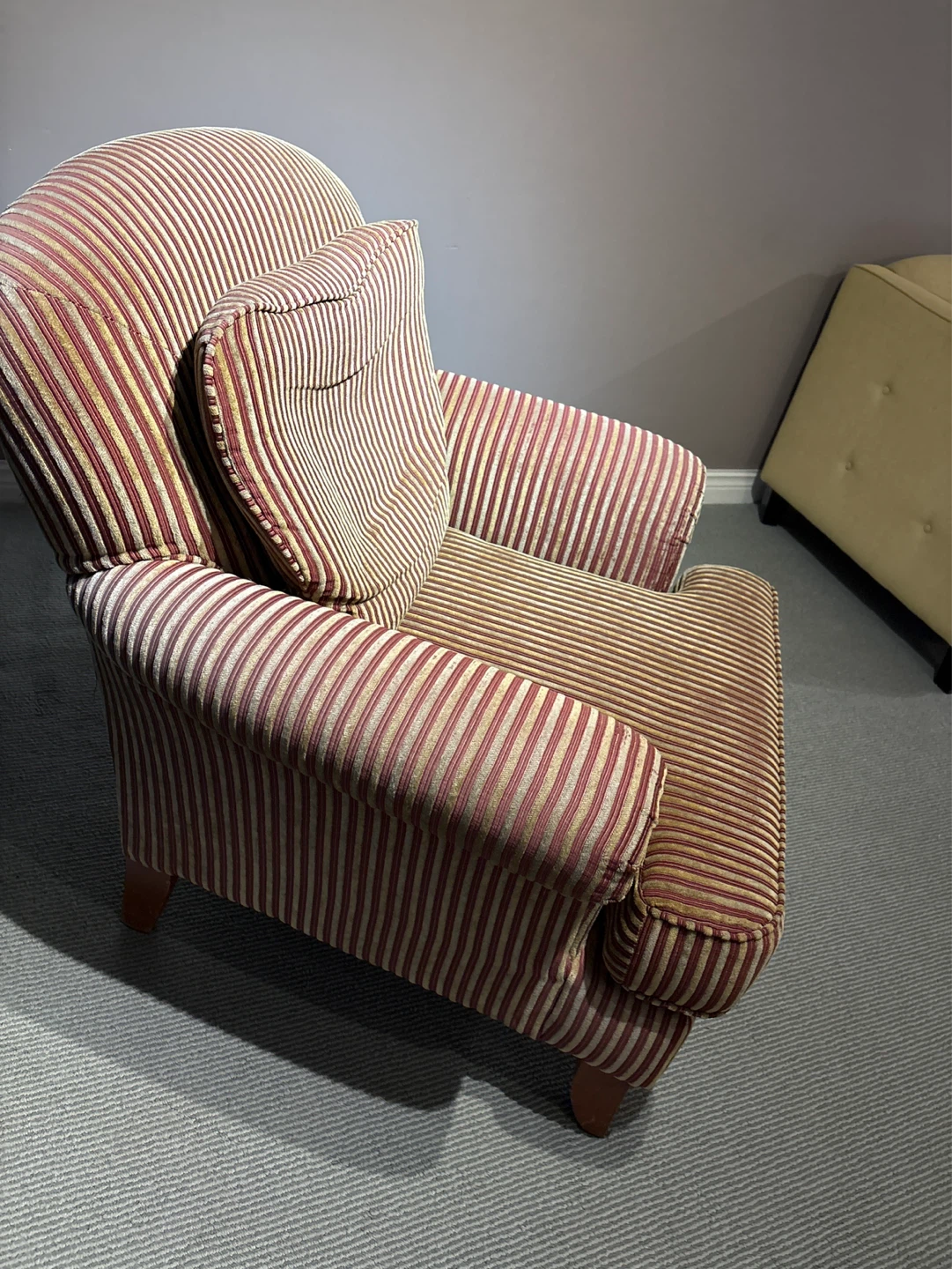 Striped Accent Armchair - photo 2