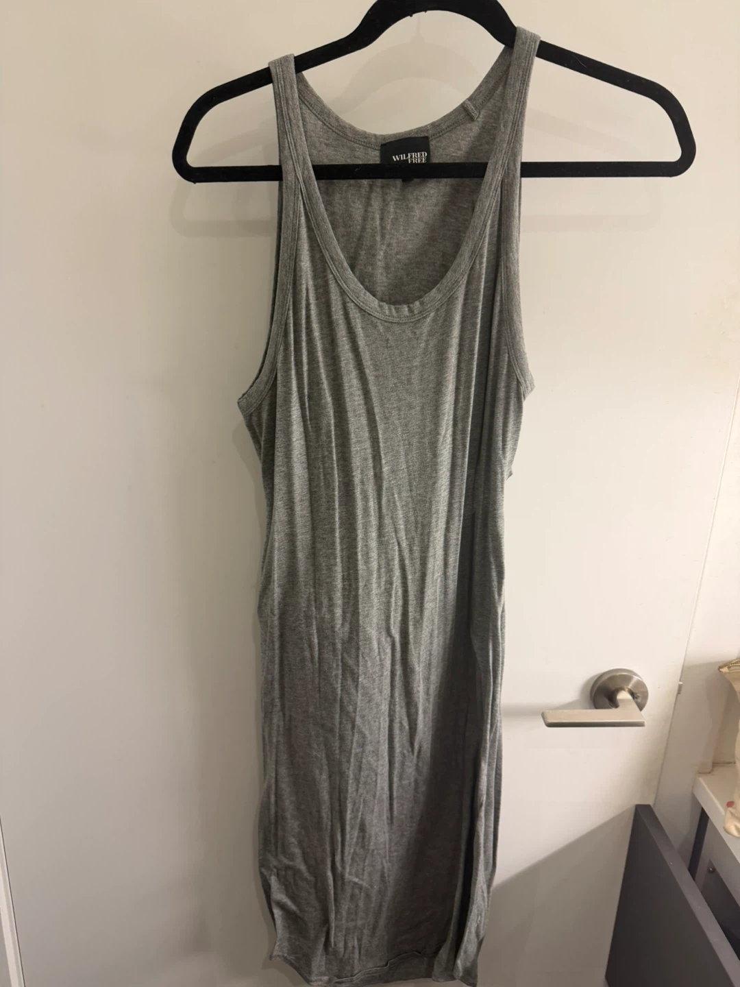 Aritzia Wilfred Free Grey Tank Dress Size M