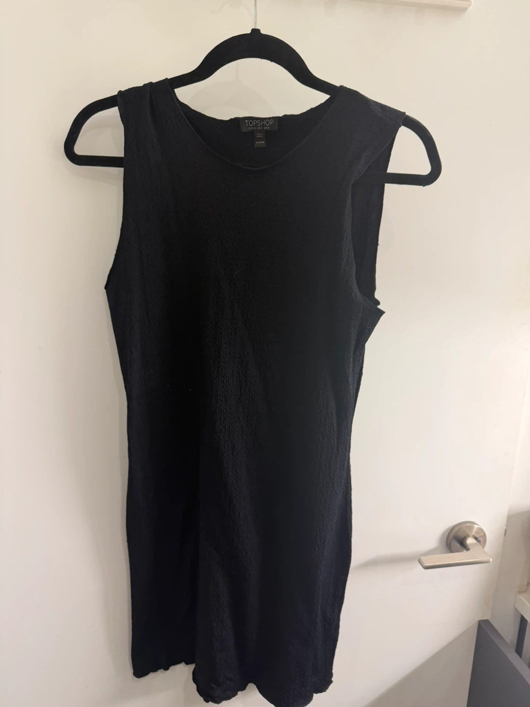 TOPSHOP Sleeveless Textured Dress - Size 8