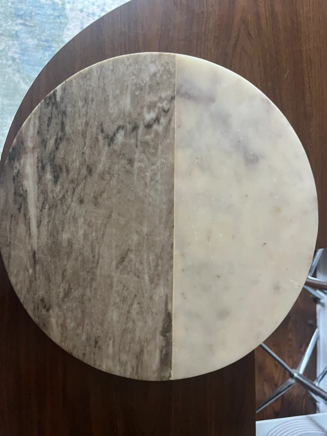 Marble Spinning Serving Platter