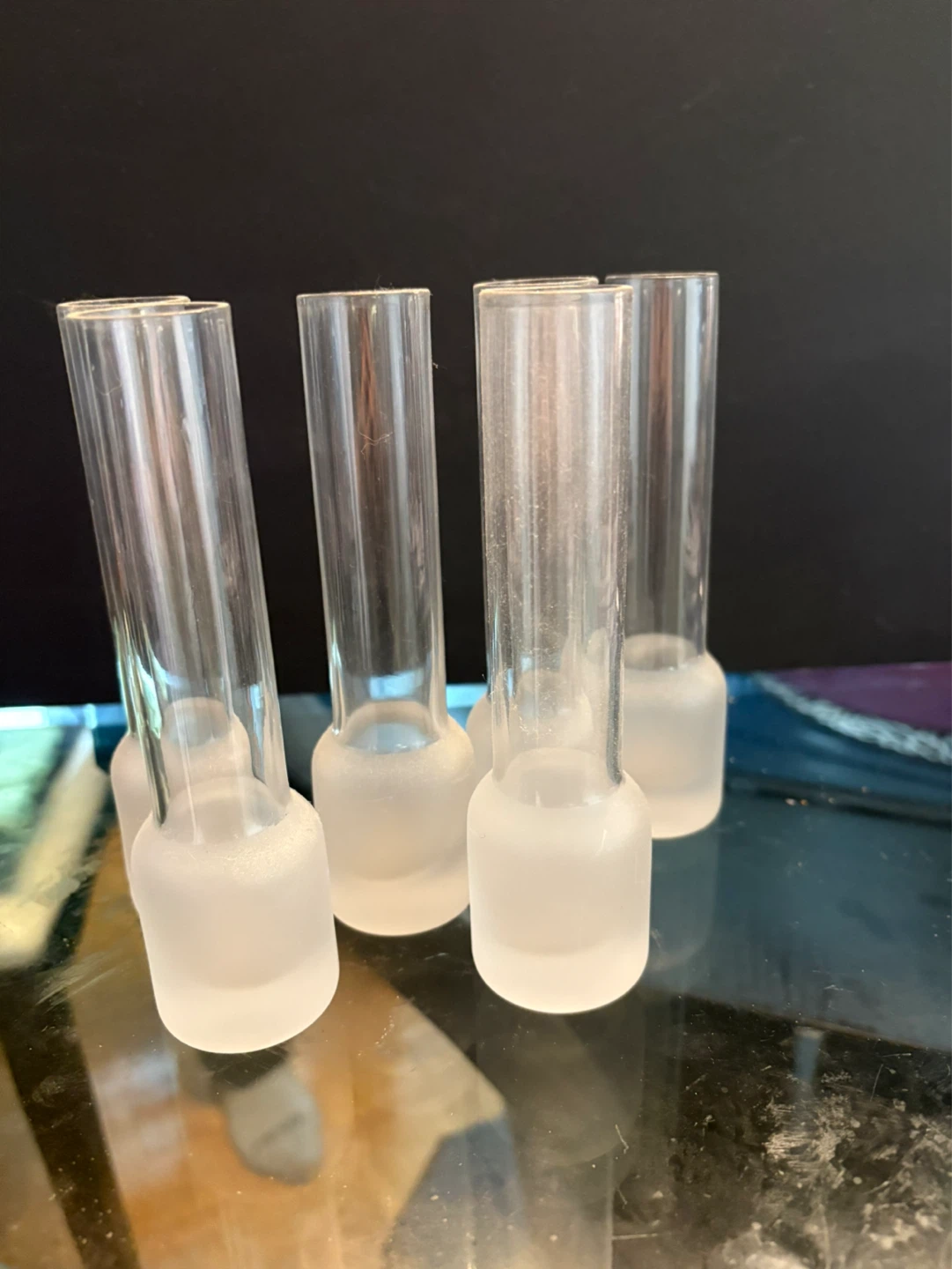 Set of 6 Clear Glass Shot Glasses