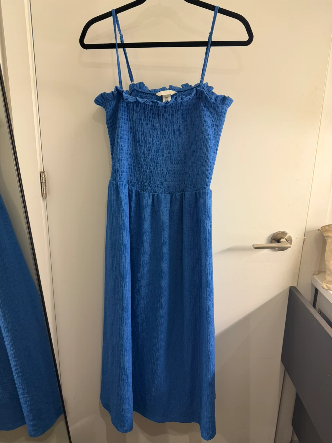 H&M Blue Smocked Sundress XL
