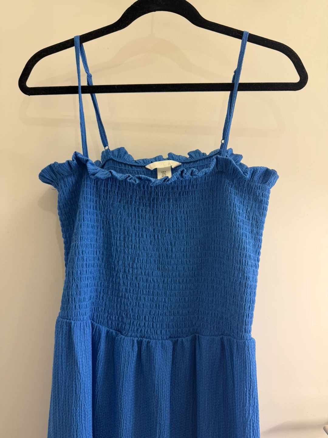 H&M Blue Smocked Sundress XL - photo 3