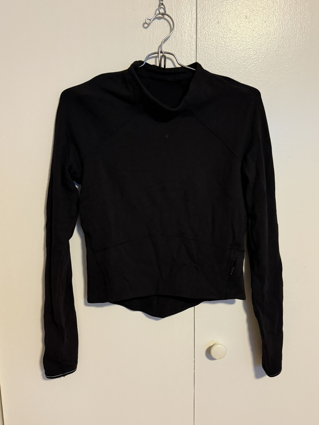 Lululemon Black Long Sleeve Mock Neck Top