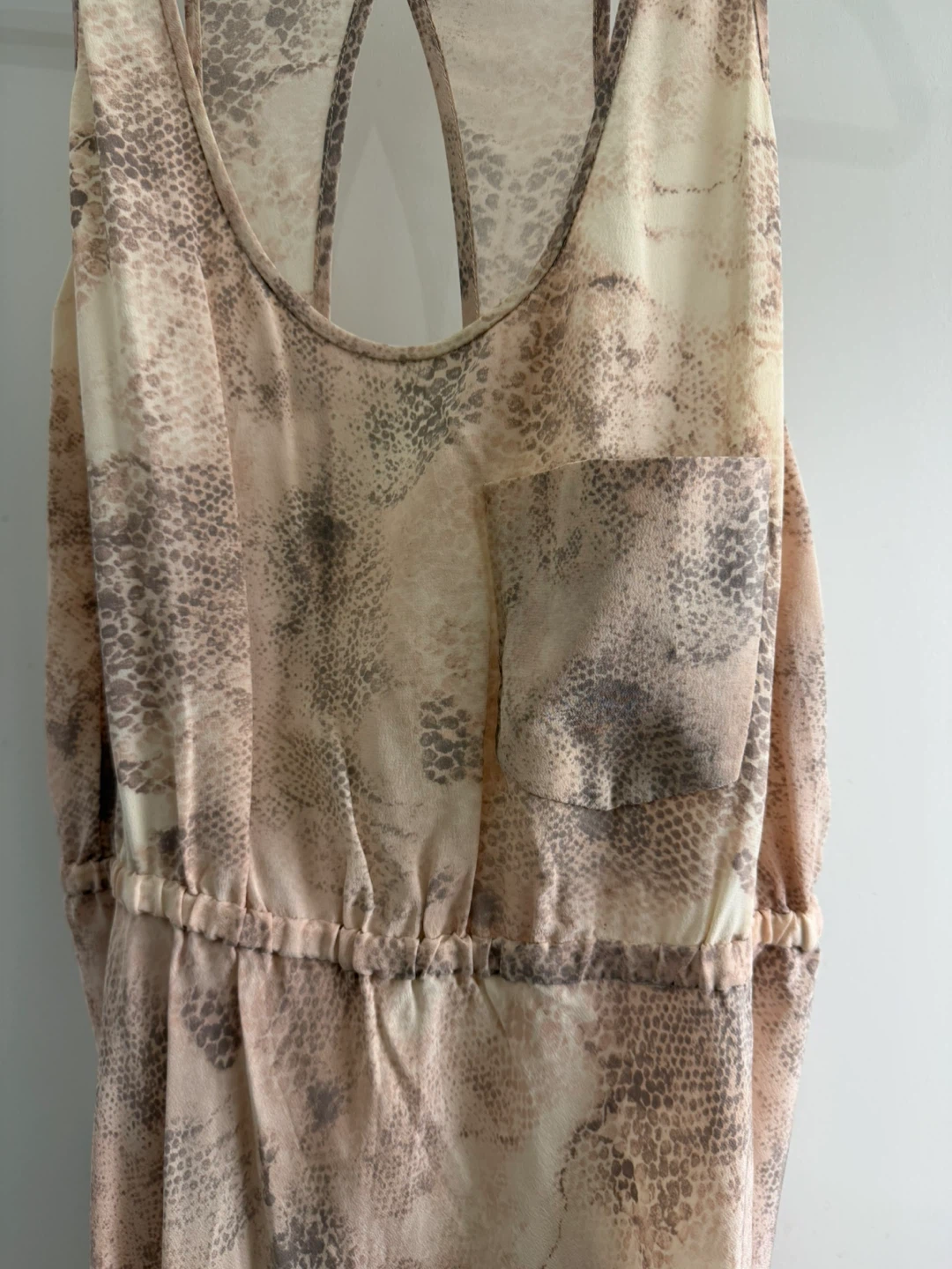 Aritzia 100% Silk Sleeveless Snake Print Dress - Medium - photo 3